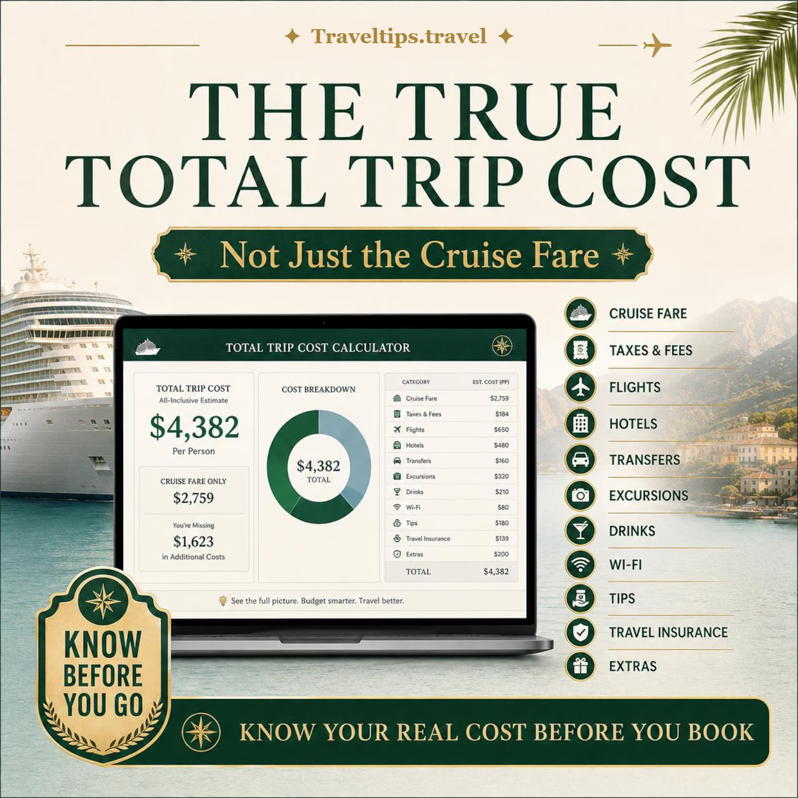 Live per-day cost calculator