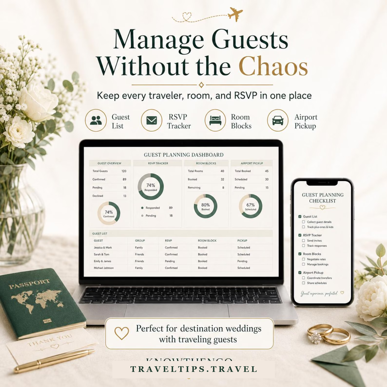 Guest travel dashboard