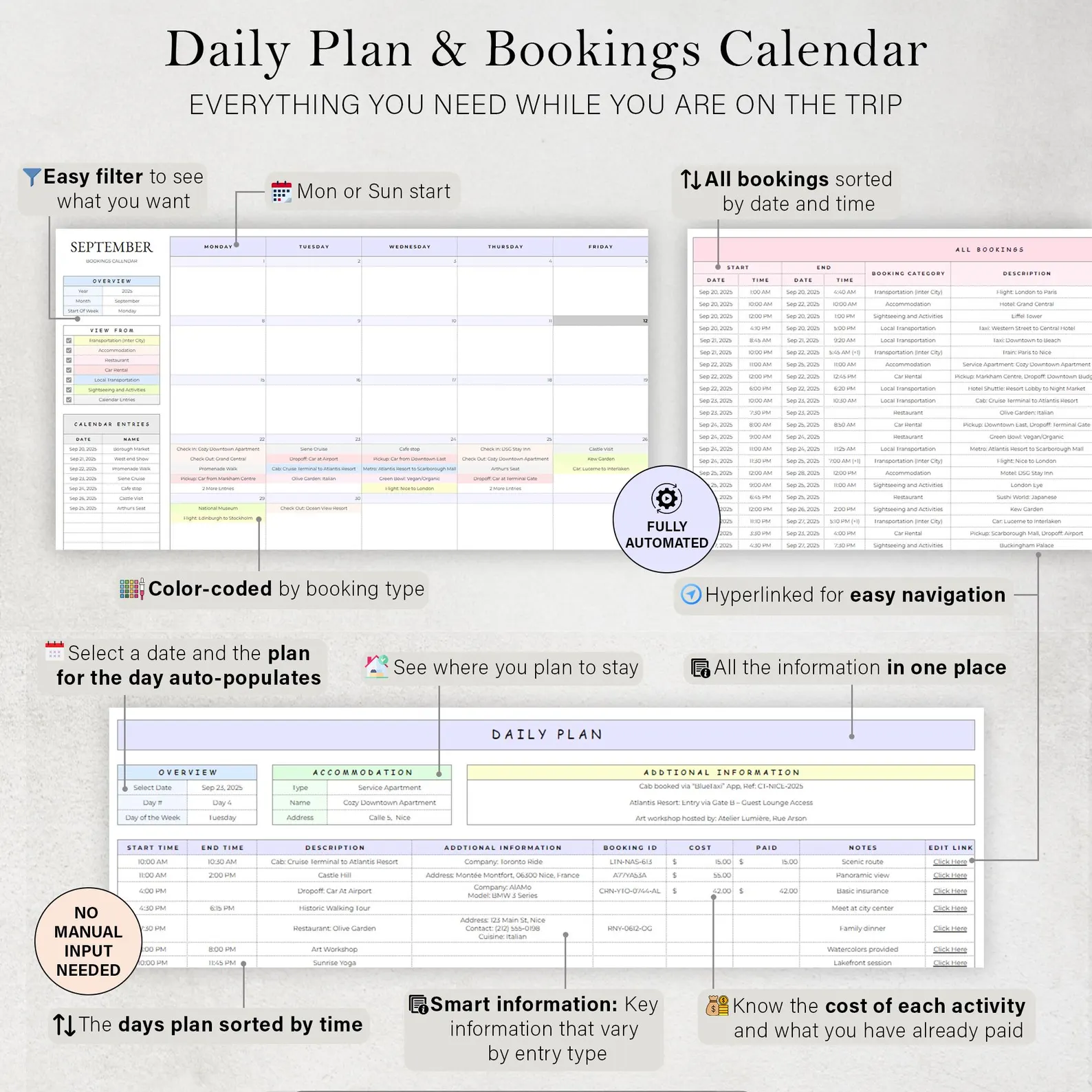 Flight & transfer tracker
