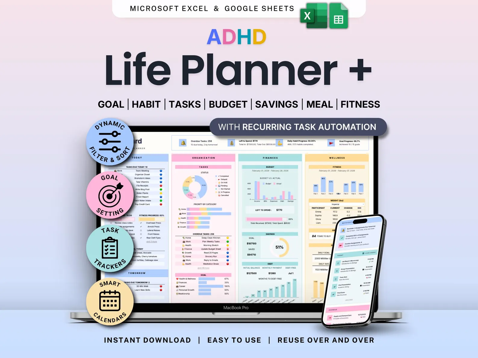 ADHD Life & Travel Planner