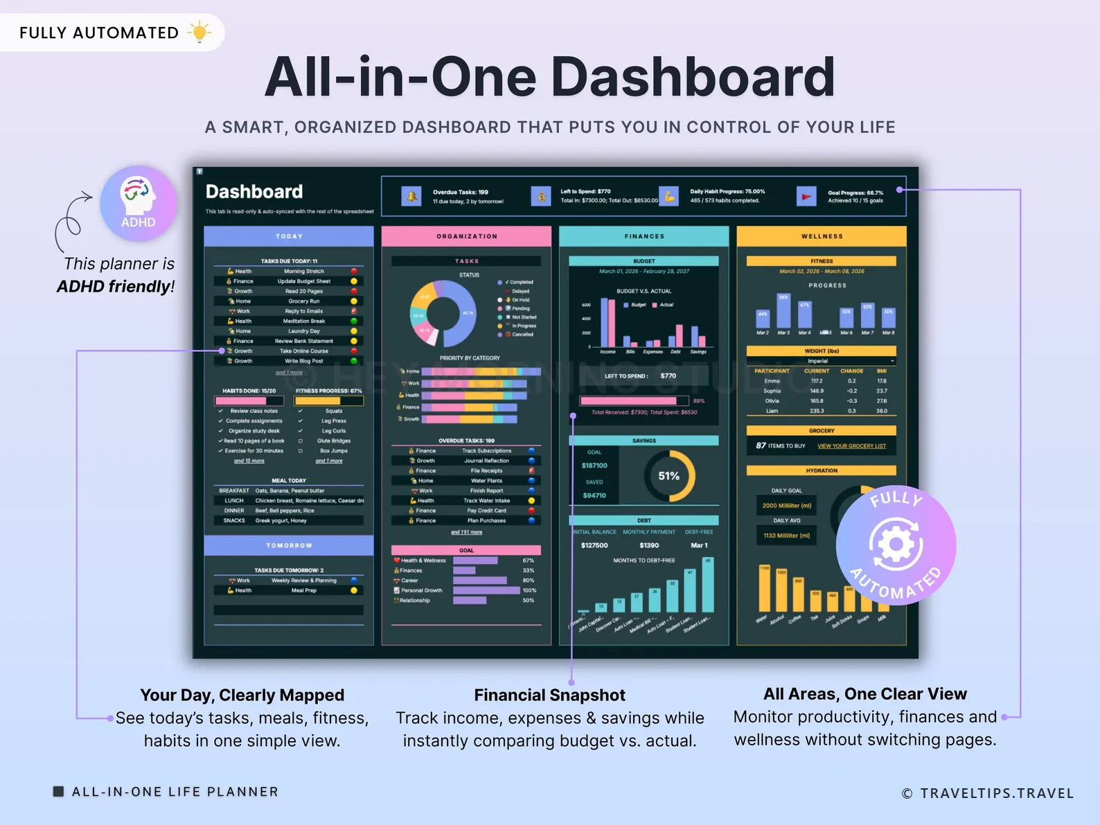 Ultimate Life Organizer — Dark