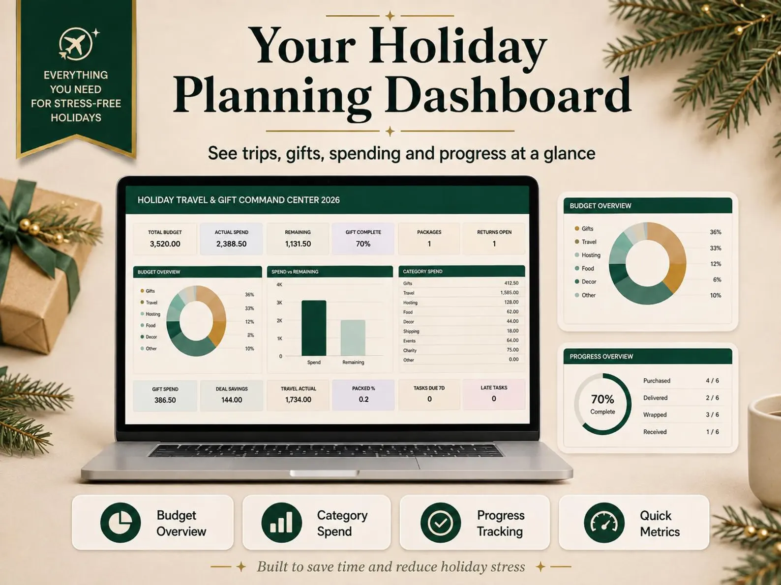 Master calendar — 12 days of December