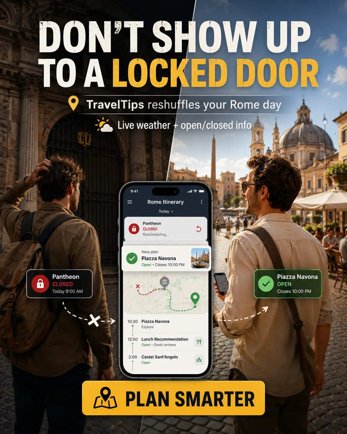 Stop planning. Start traveling. Rome 5-Day Trip