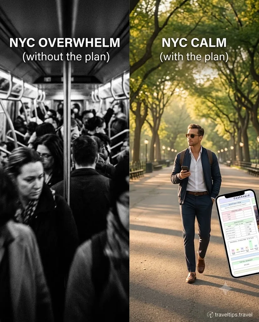 NYC overwhelm, or NYC calm — with the plan